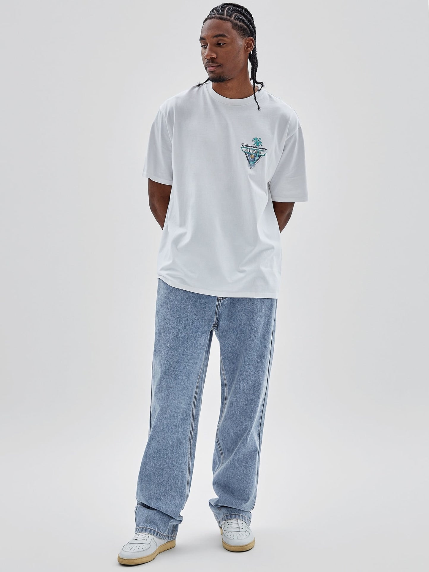 Relaxed denim pants