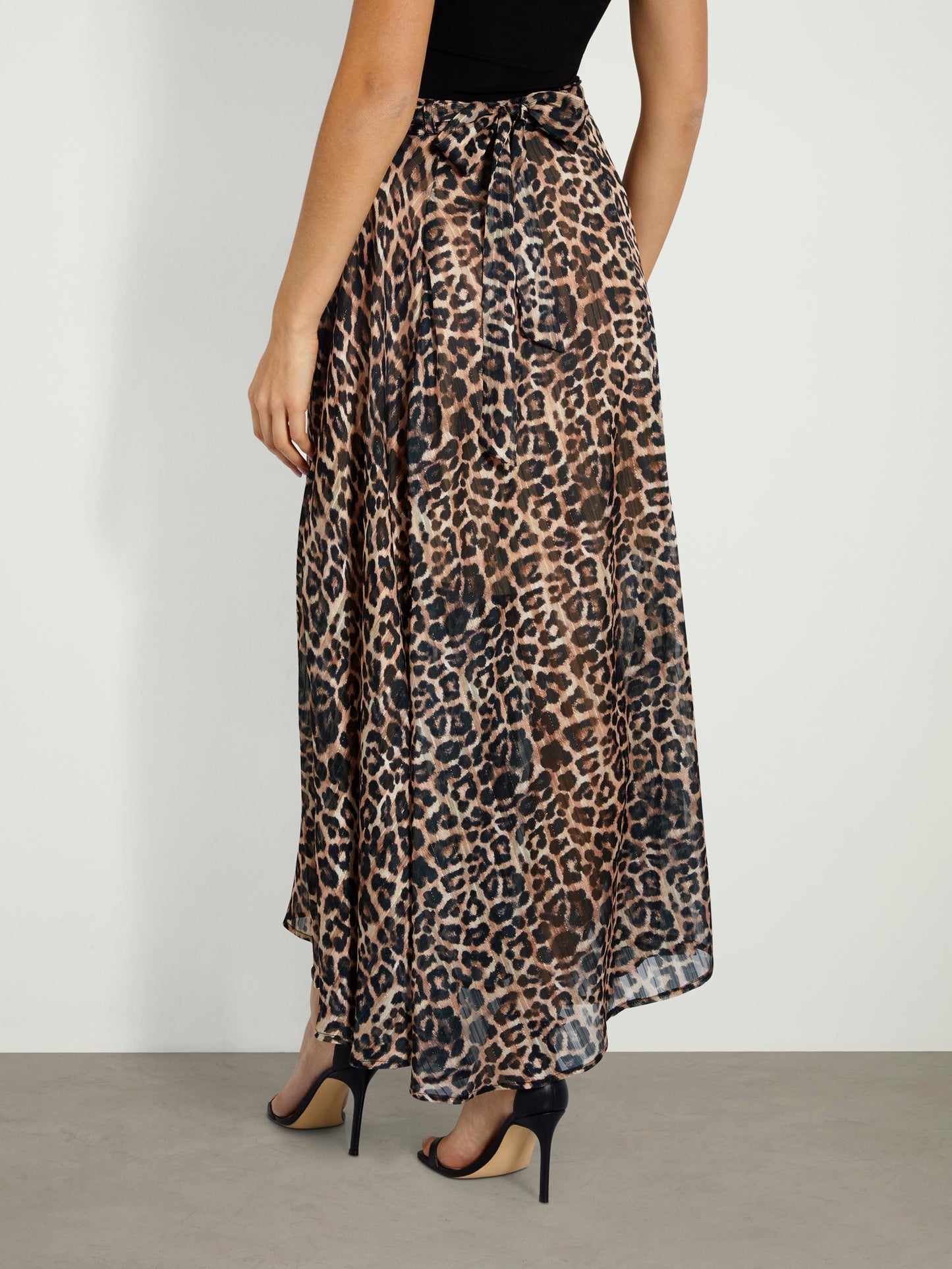 All over print long skirt