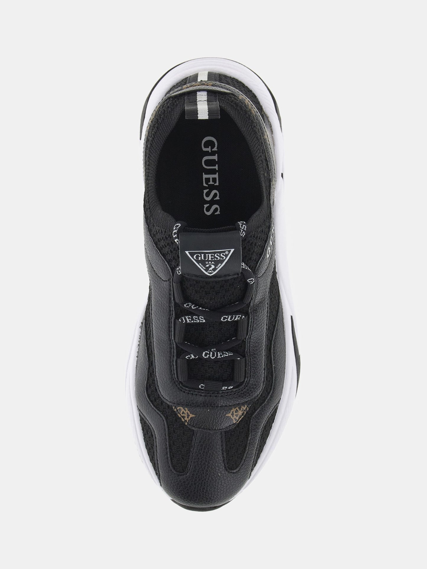 Geniver contrasting-material running shoe
