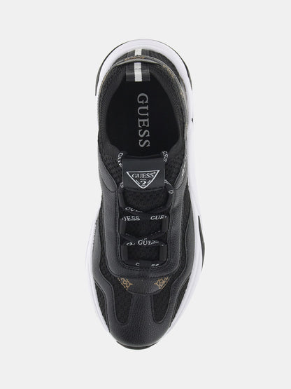 Geniver contrasting-material running shoe