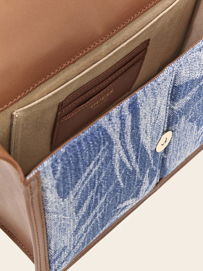 Isa denim shoulder bag