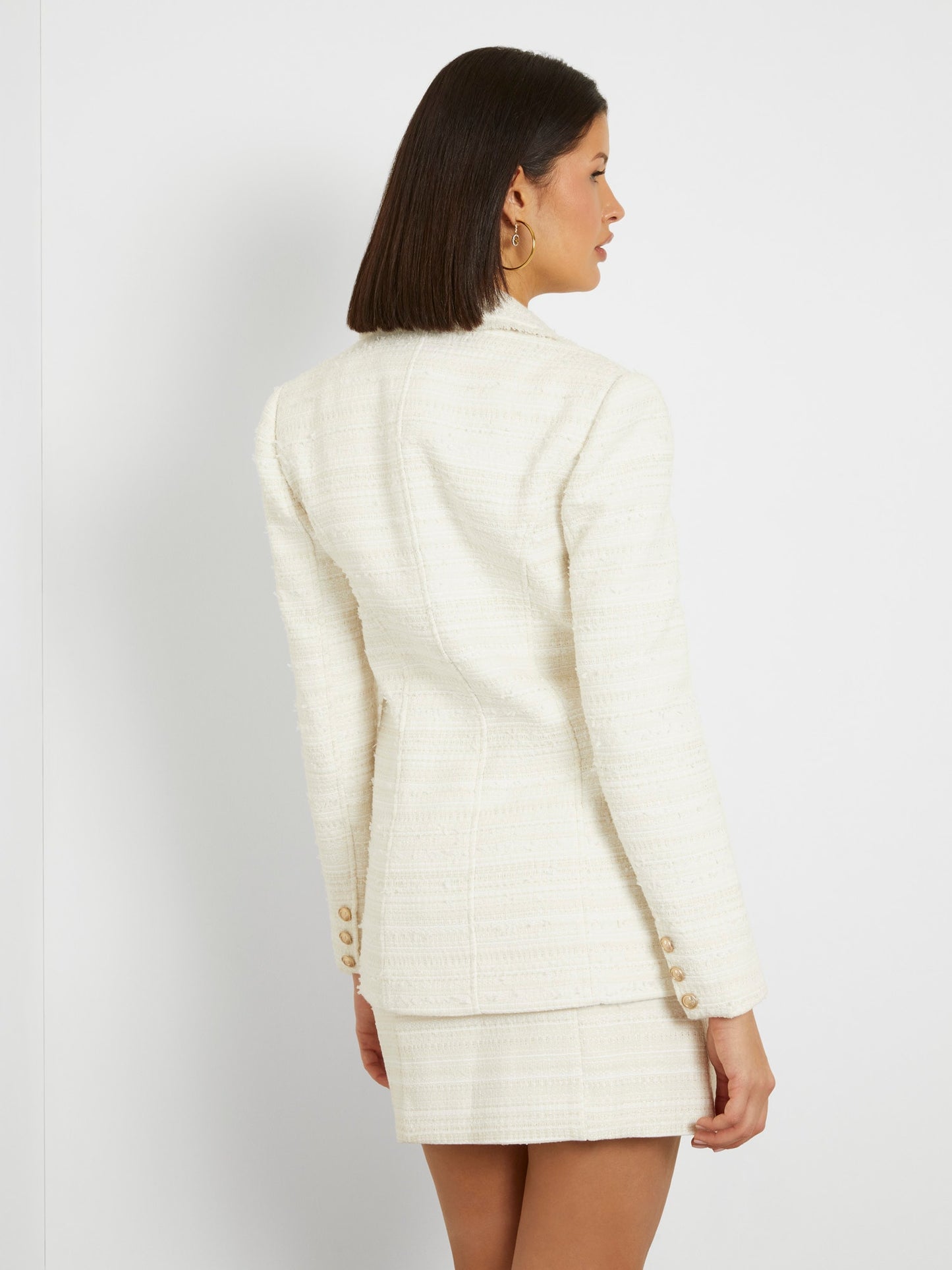 Tweed single breasted blazer