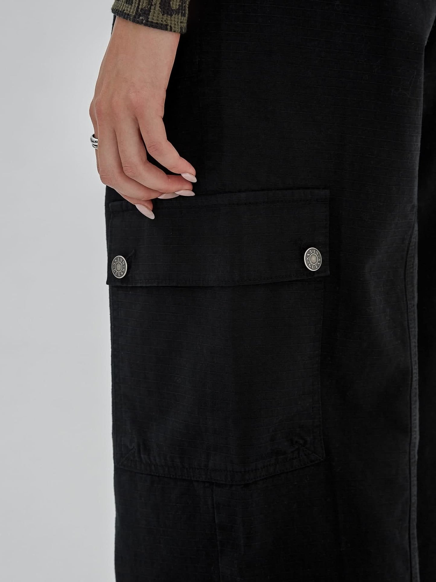 Cargo denim pant