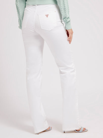 Satin straight pant
