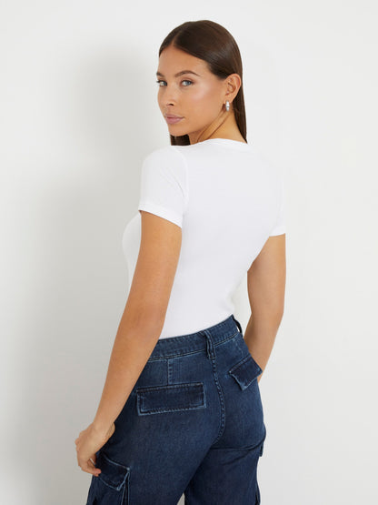 Small triangle logo stretch t-shirt