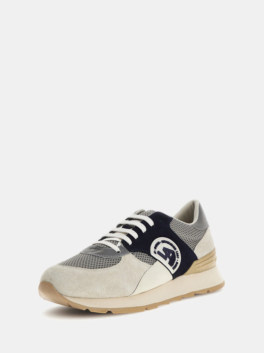 Fano mixed-leather running shoes_Men