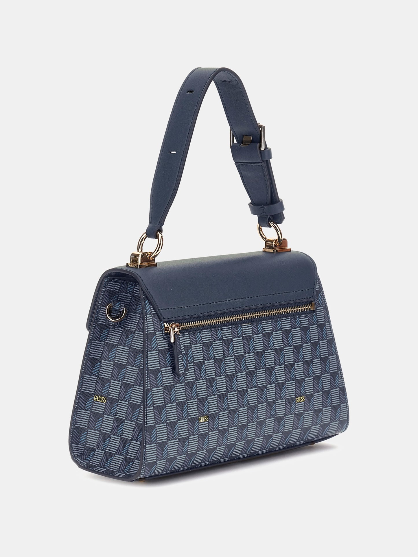 Hallie geometric-print handbag