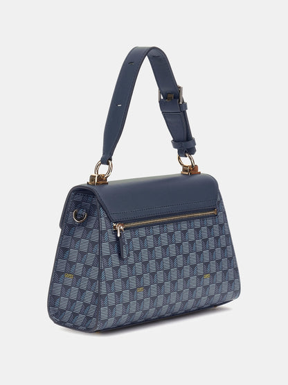 Hallie geometric-print handbag