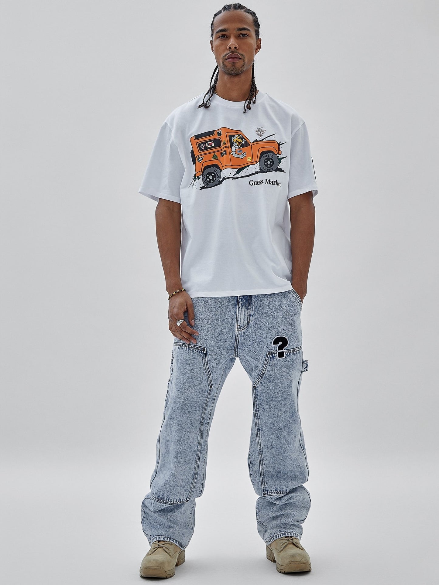High rise carpenter denim pant
