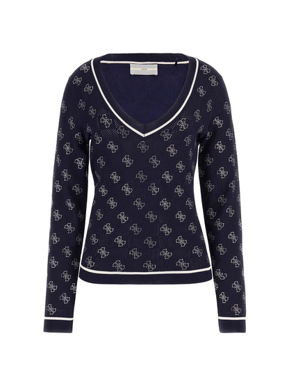Rhinestones logo sweater