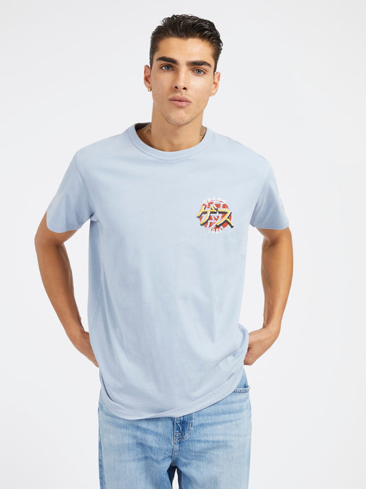Front and back embroidery t-shirt