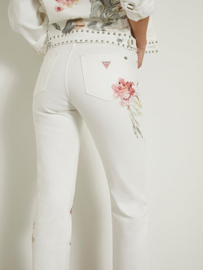 Girly straight denim pant