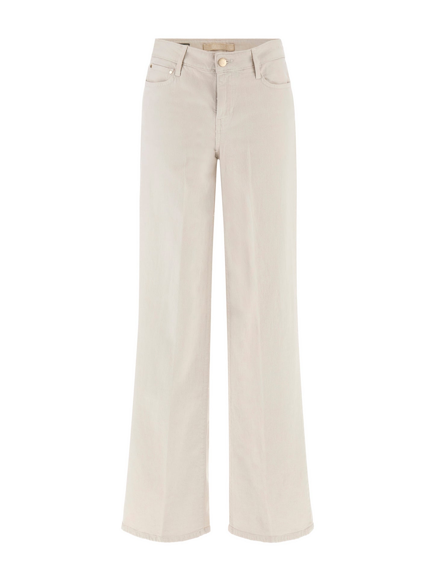 Mid rise wide leg pant