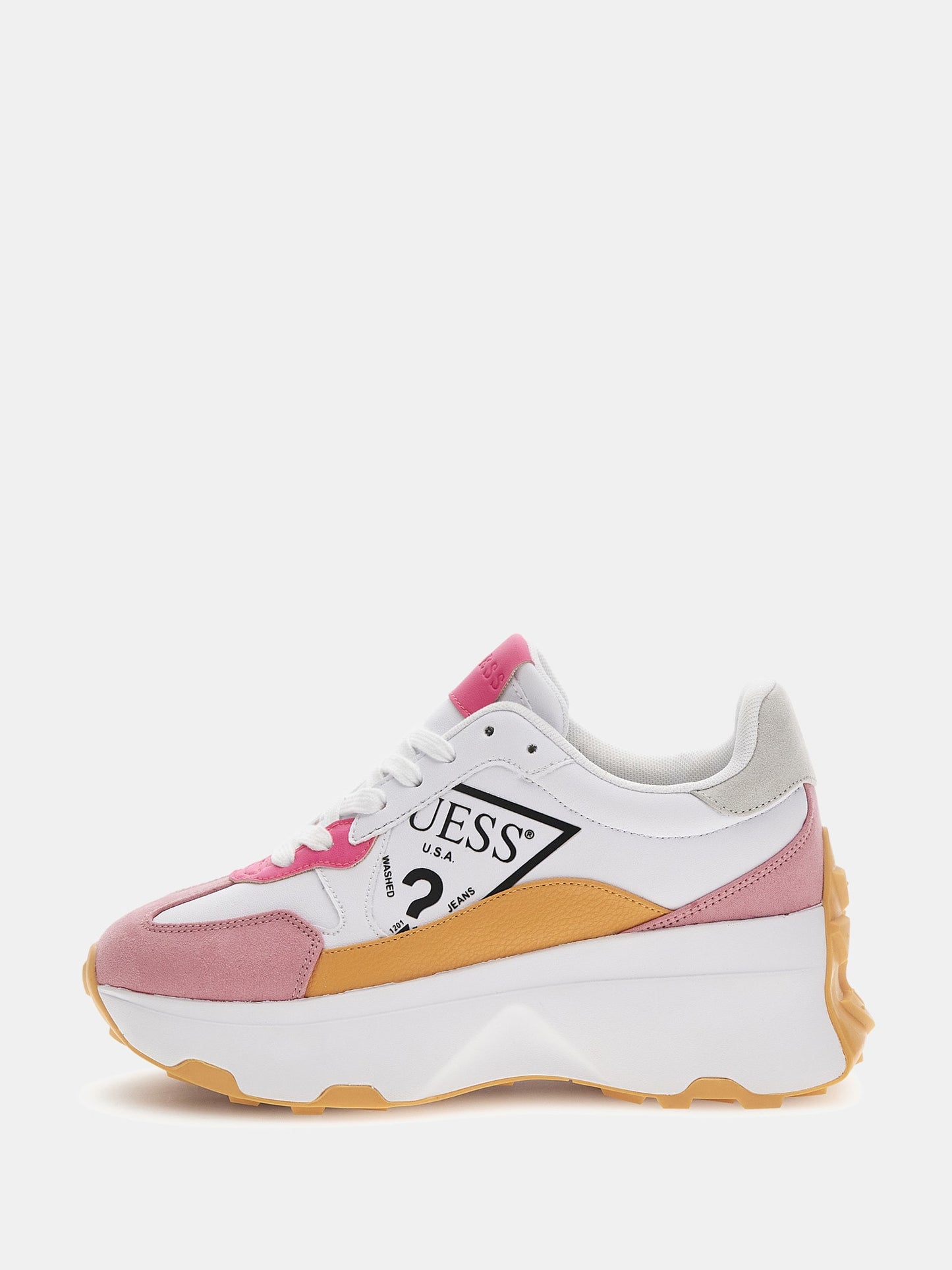 Calebb suede-insert running shoes