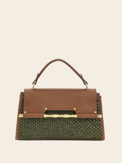 Iris genuine leather handbag