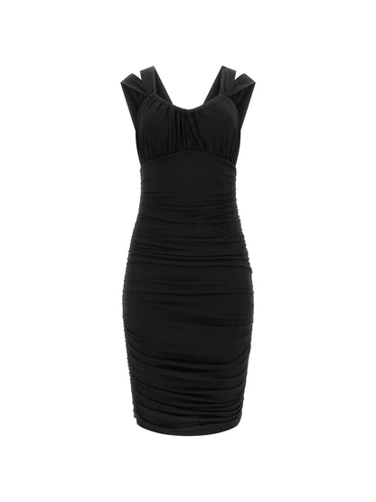 Marciano gathered bodycon mini dress