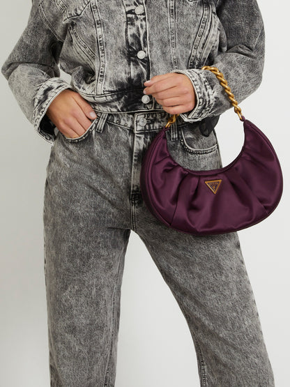 Tori satin shoulder bag