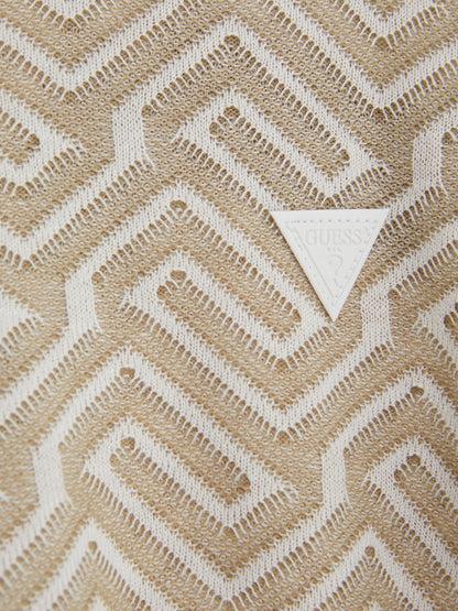 Geometric jaquard sweater