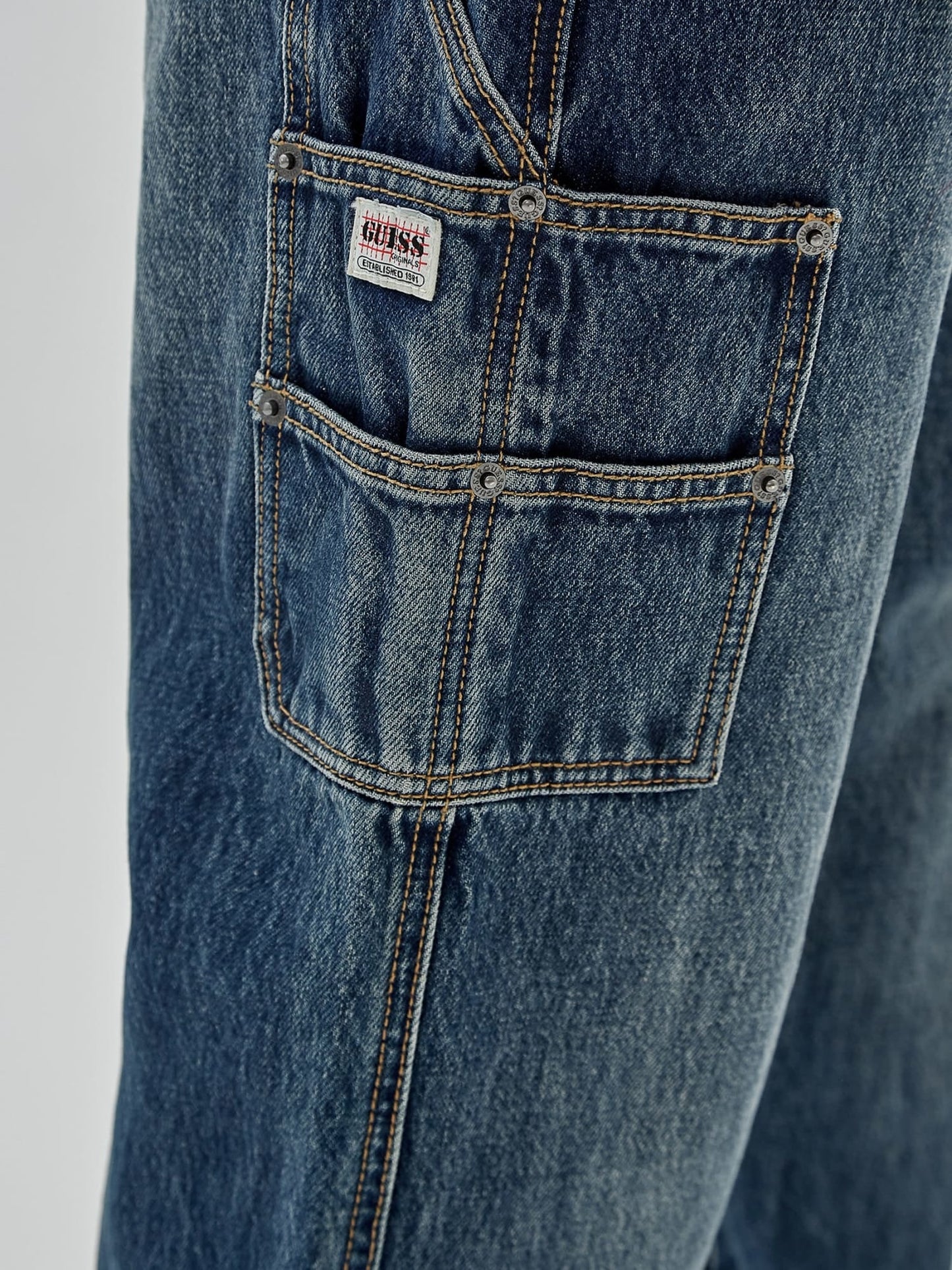 Mid rise carpenter denim pant