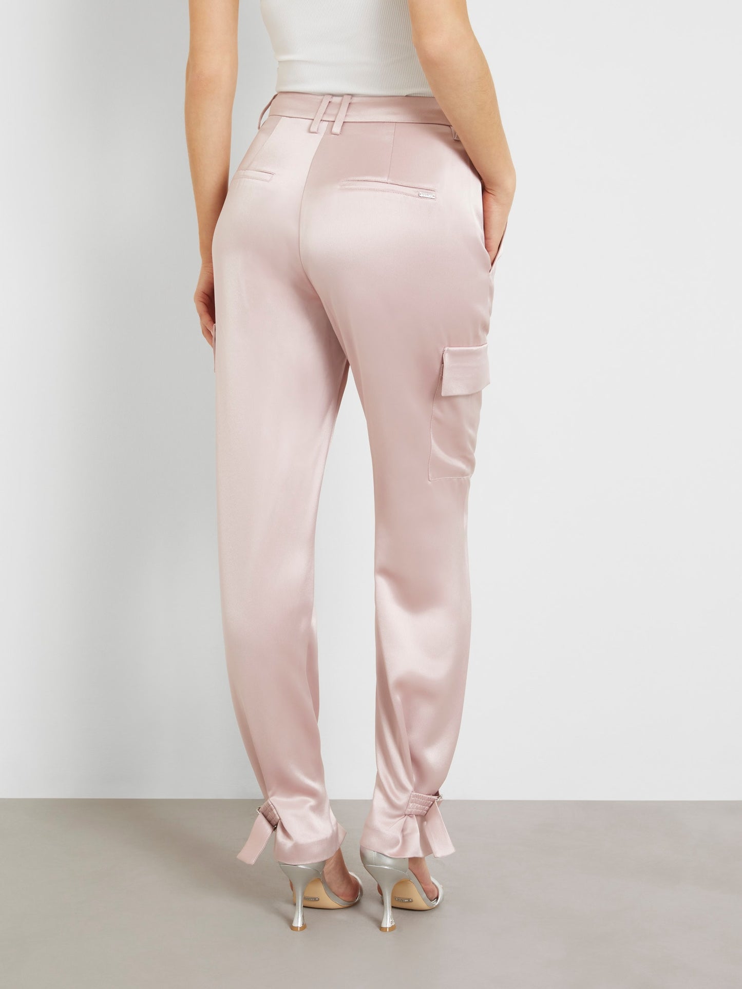 Satin cargo pant