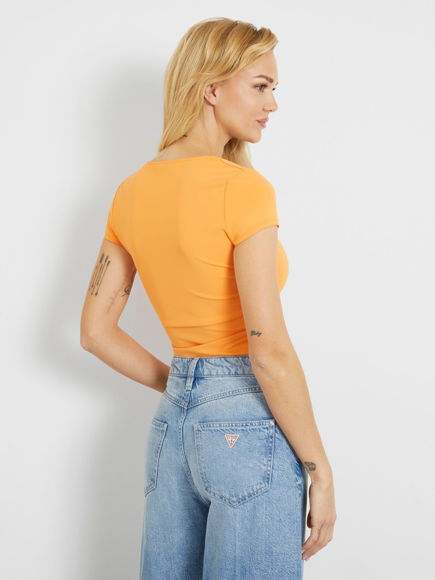 Square neck top