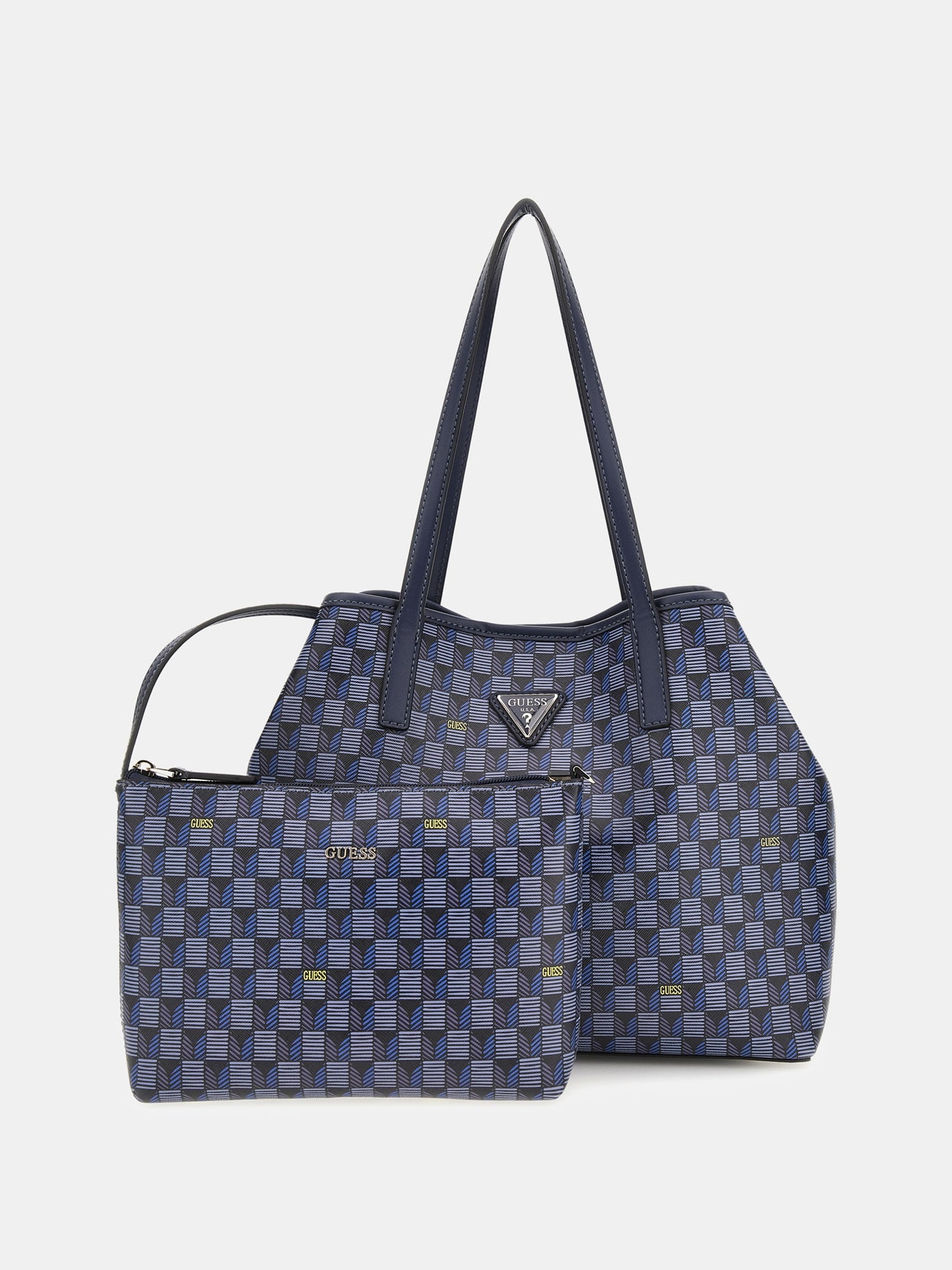 Vikky geometric-print shoulder bag