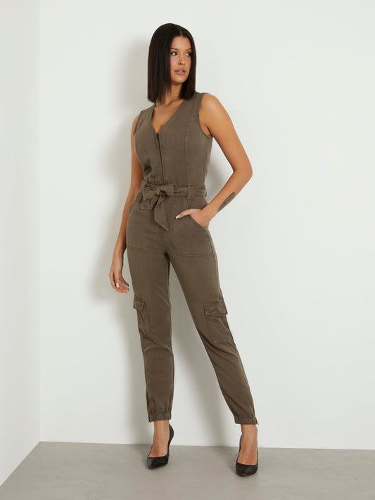 Belted skinny jumpsuit_Women
