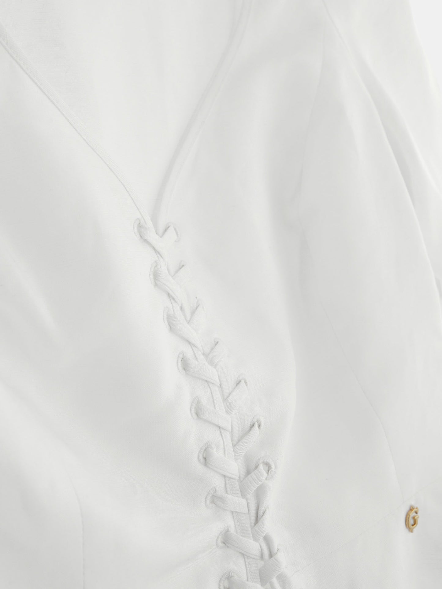 Lace up blouse