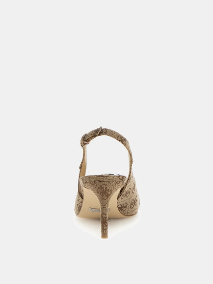 Branca 4G logo sling backs