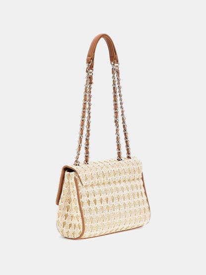 Merrill raffia crossbody bag