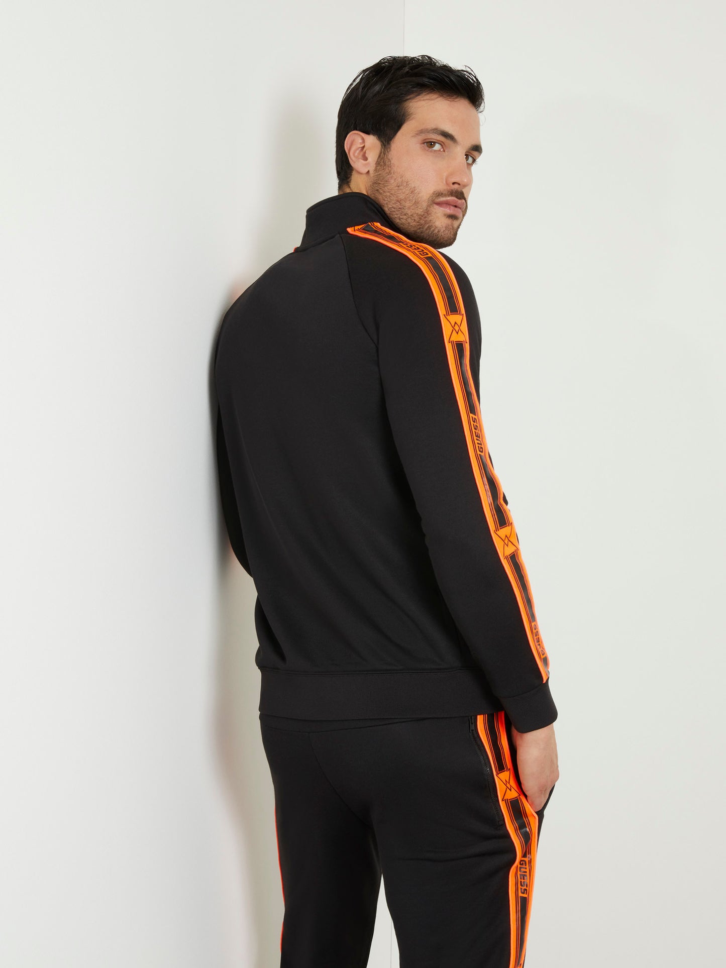 Side band zip sweatshirt