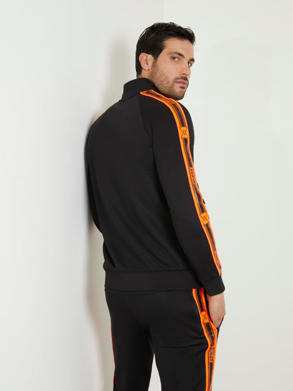 Side band zip sweatshirt