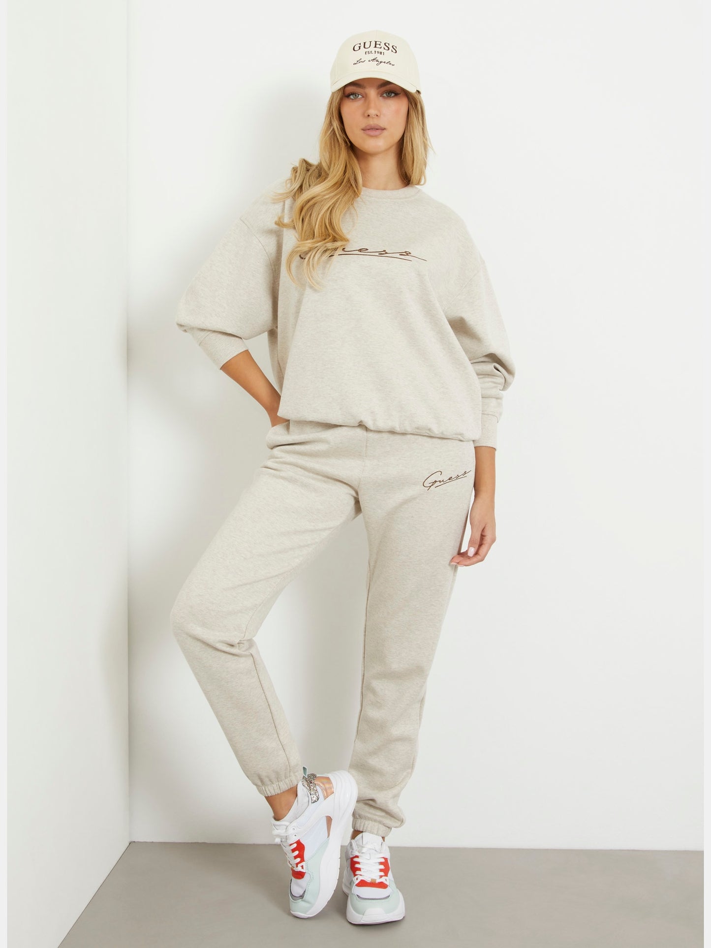 Embroidered logo sweatshirt