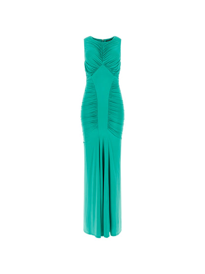 Marciano ruffles bodycon long dress