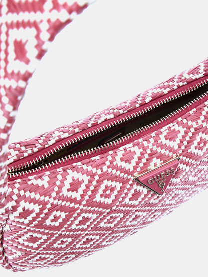Rianee raffia shoulder bag