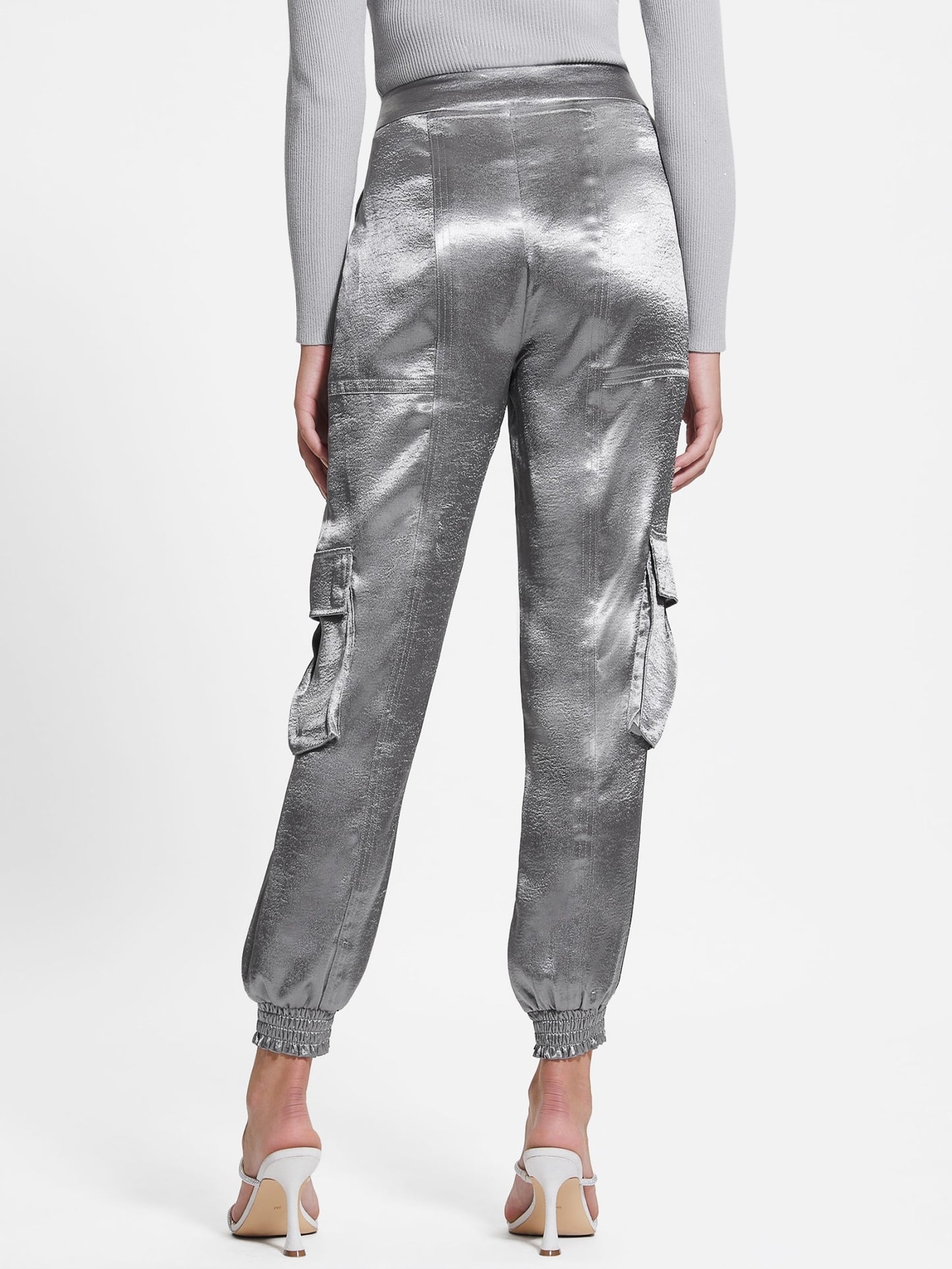Satin cargo pant