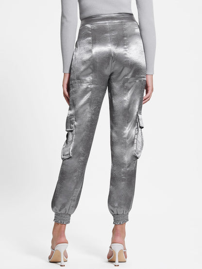 Satin cargo pant