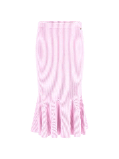 Marciano low ruffles midi skirt