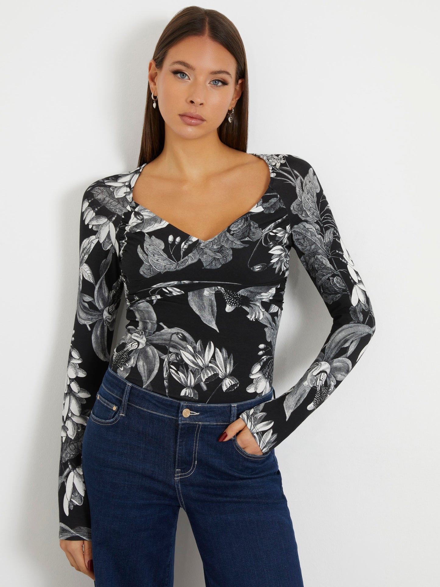 Floral print top
