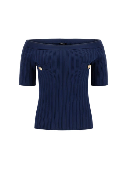Marciano off shoulder sweater top