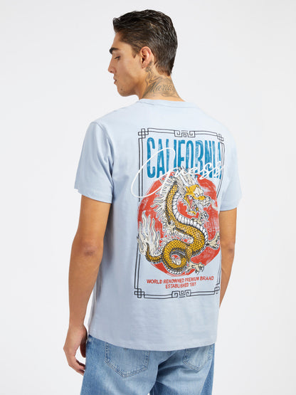 Front and back embroidery t-shirt