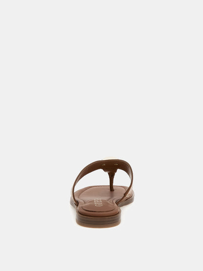 Genuine leather Raison flip-flops