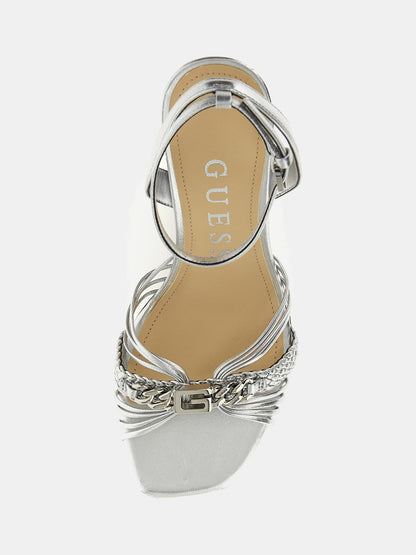 Keelan foiled sandals