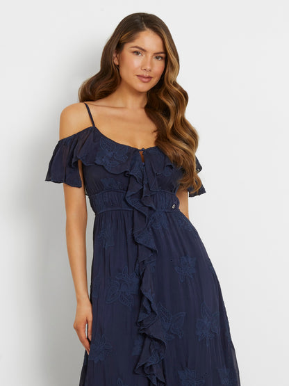 Embroidered long dress