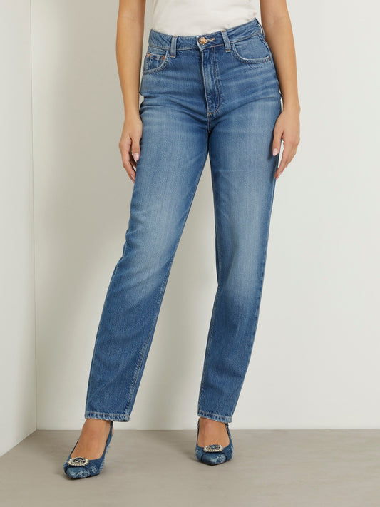 High rise mom denim pant