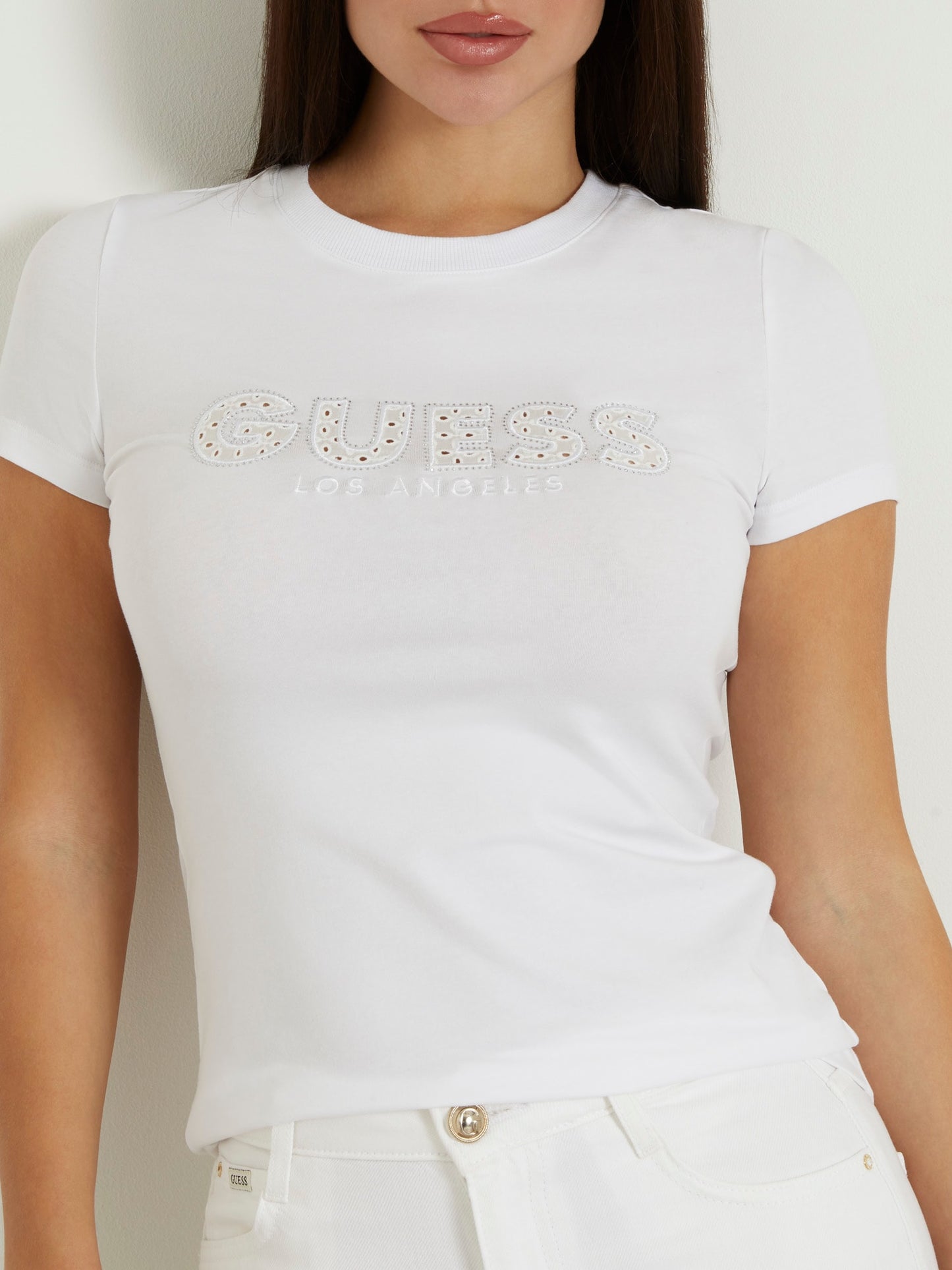 Sangallo front logo stretch t-shirt