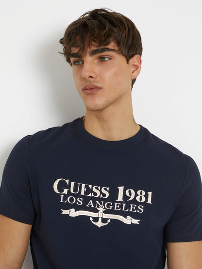 Front print stretch t-shirt
