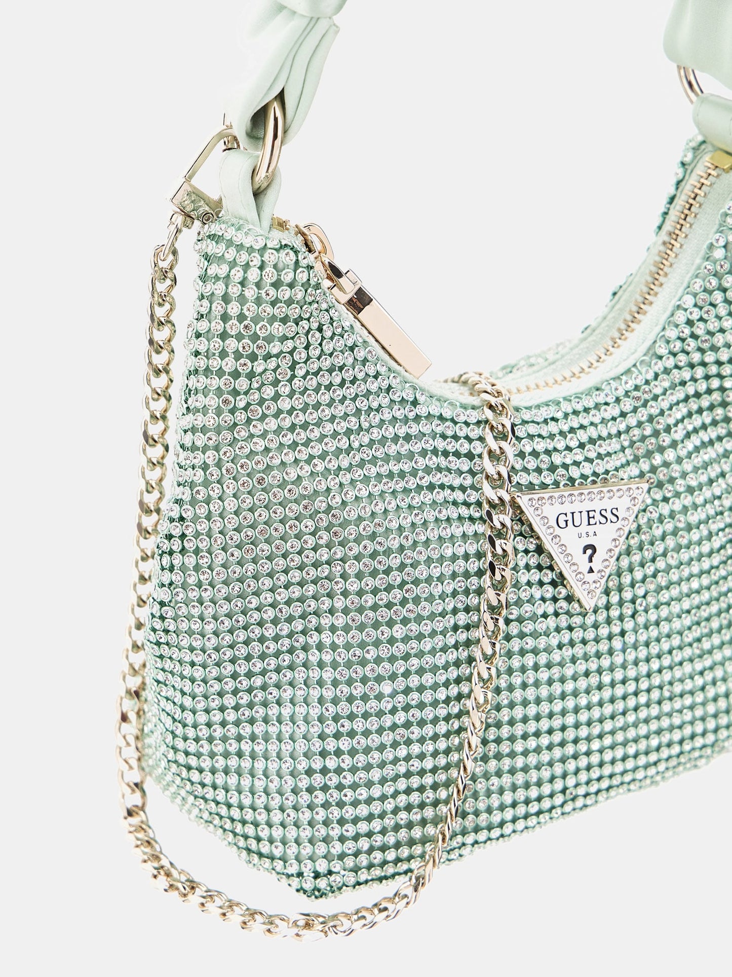 Lua rhinestone-detailed mini handbag