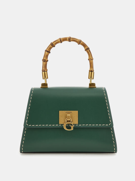 Stephi bamboo-handle handbag