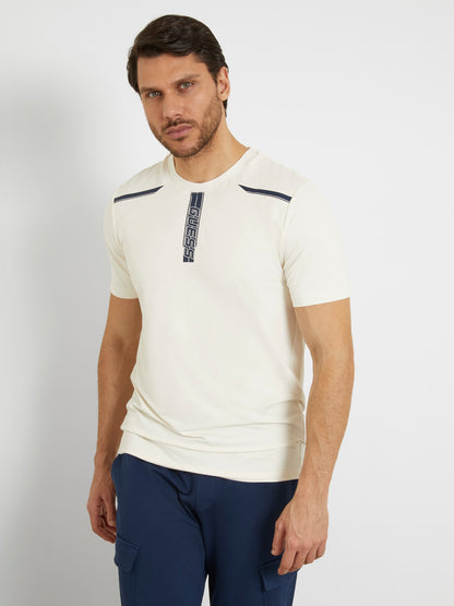 Front print logo stretch t-shirt